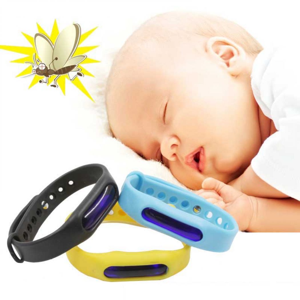 Pack Of 2 Adjustable Silicone Anti Mosquito Band